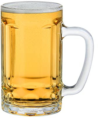 YYBDENL Boccale di Birra Bicchieri da Birra con Manico per Uomini Donne Amanti della Birra - 16 oz Pesante Birra Tradizionale Tazza Stein per Il Regalo di Laurea di Compleanno Bicchiere da Birra