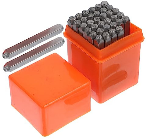 LALAFINA Zahlen Und Buchstabenstempel Legiertem Stanzwerkzeug Für Lederhandwerk Buchstabenstanzer Für Lederkunstbedarf Metallalphabet-Stempel Für Lederkunst