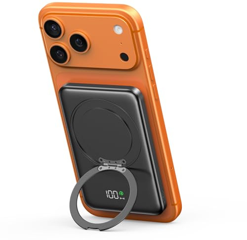Batterie Externe 10000mAh, SOARAISE Magnétique sans Fil Power Bank, PD20W Charge Rapide Batterie Externe USB C Input & Output Portable Chargeur Induction Compatible avec Phone 17/16/15/14/13/12 Séries