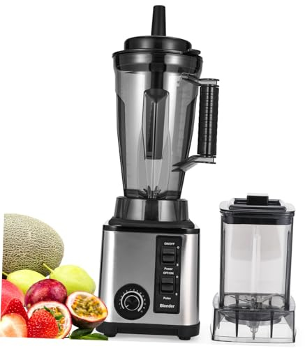 IWOWHERO Stainless Steel Juice Maker Multi-Functional Food Juicer Blender with Powerful Motor One-Button Operation for Family Kitchen Use UK Plug
