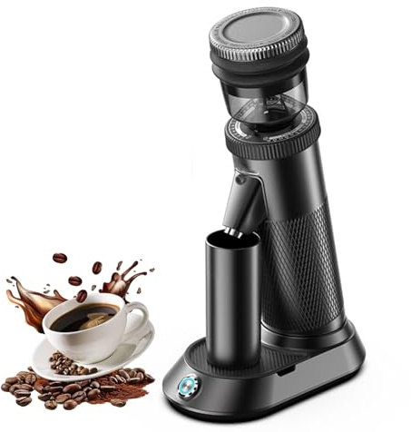 Macinacaffè elettrico, macinacaffè da 165 W con 36 regolazioni, taglierino a cono da 48 mm con macine coniche, per ufficio, espresso, caffè americano