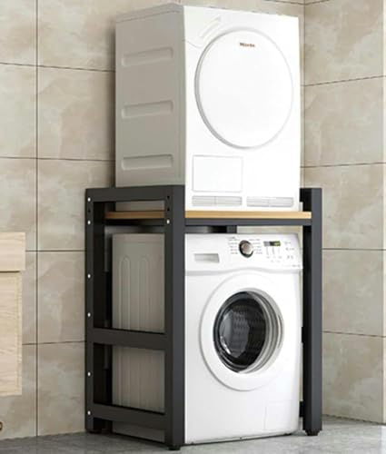 WIQUYBML Meuble Lave-Linge/sèche-Linge Robuste et empilable, idéal pour la buanderie, la Salle de Bain et la Cuisine. Capacité de Charge : 300 kg. Parfait pour Le sur-Nettoyage.