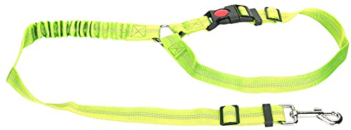 Generic Justerbart Hundbälte för Bil Nackstöd Nylon Reflekterande Husdjursrem med Vridbart Snäppspänne Universal Passform för små och Stora Hundar Säkert och Bekvämt Resetillbehör (Fluorescerande