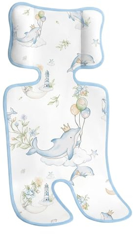 Cuscino Refrigerante Traspirante Per Seggiolino Auto, Cuscino Rinfrescante Per Passeggino, Inserti In Seta Ghiaccio 70x33 Cm, Antiscivolo, Per Passeggino, Auto, Seggiolone