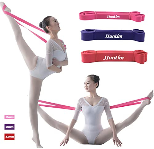 JJunLiM Bande élastique en Latex pour Une flexibilité Totale pour Danse et Gymnastique (32mm Red)