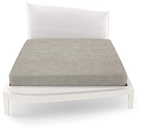 Tofflor färg 5171 duvgrå melerad enfärgad dubbelsäng 255 x 290 cm BOSSI