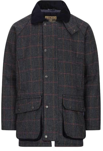 WALKER AND HAWKES - Men's Green Sage Durable Derby Tweed Barlaston Hunting Shooting Waterproof Jacket