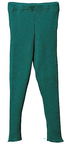 Disana Strick-Leggings Baby & Kinder - 100% Bio-Merino – atmungsaktiv, warm & weich - Unisex Gr. 62 – 140 - nachhaltig & fair dehnbar - Made in Germany | Pacific Gr. 86-92