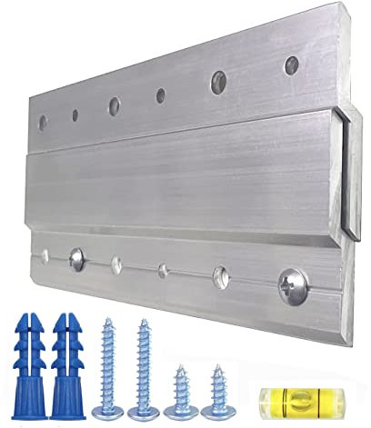 French Cleat Hanger 6 Inch Super Heavy Duty- 2 Pack,Bild, Spiegel, Whiteboard, Cabenit, Regal, Palette oder Panel Interlocking Wall Mounting Bracket,Aluminum Z Bar Clip Aufhänger unterstützt 36.3 kg