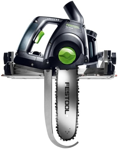 Festool Schwertsäge SSU 200 EB-Plus-FS UNIVERS im Systainer | 1600 W, Schnitttiefe bis 200 mm, Gehrungsschnitte bis 60°, inkl. Führungsschiene FS 800/2 & Sägekette