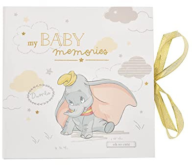 Happy Homewares Magical Beginnings My Baby Memories Dumbo My First Year Record Book – The for a Newborn Baby – Offizielles Lizenzprodukt