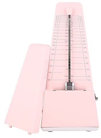 Mechanisches Metronom, Metronom für Klavier, Digitales Metronom, Metall-Metronom mit Mechanischem Kern für Violine, Klavier, Gitarre (PINK)