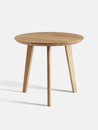 BestLoft.de Beistelltisch Wohnzimmertisch rund klein Coffee Table Couchtisch Side Table couchtisch Holz Beistelltisch (Eiche Hell, Durchmesser: 50cm / Höhe: 45cm)