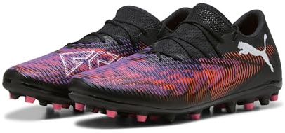 Puma - Future 8 Match Low MG, Zapatillas de fútbol Unisexo, Puma Black-Puma White-Glowing Red,