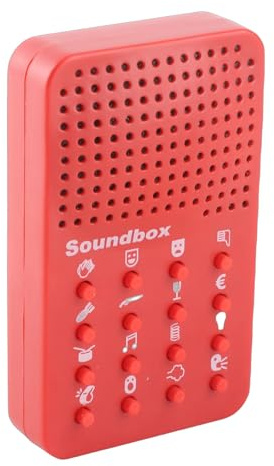 Jectse 16 Soundeffekte, Lustiger Geräuschmacher, Tragbare Elektronische Neuheit, Lustige Geräuschmacher-Requisite mit Kompaktem Design für Lustige Momente, Interessantes