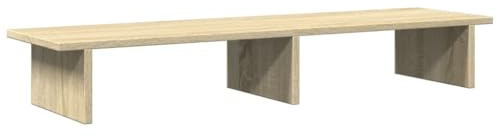 vidaXL Skärmställ sonoma-ek 100x27x15 cm konstruerat trä, ställ för monitor, datorställ, monitorstativ, ställ för monitorer, monitorställ, skärmstativ