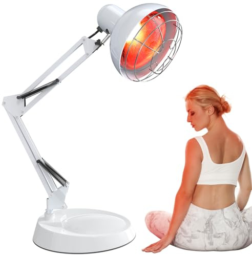 Hoakya Near Infrared Lamp, Infrared Therapy Bulb Heat Lamp Red Light Therapy for Body Joint Pain and Muscle Aches Infrared Light Home Use Device