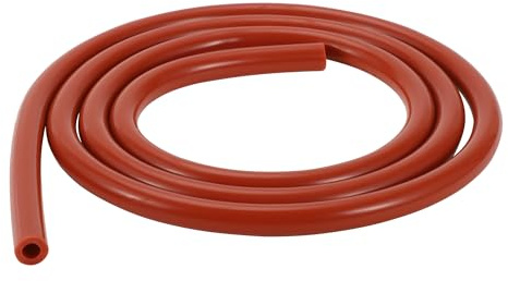 Hihaha Silikon-Vakuumschlauch für Automobil-Vakuumsysteme Hochtemperatur 5Ft 1/4 6mm ID 2,5mm Dicke 1 Stück Rot
