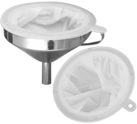 PRETYZOOM Imbuto in Metallo Per Alimenti Per Cucina Imbuto Di Trasferimento A Bocca Larga Con Maniglia