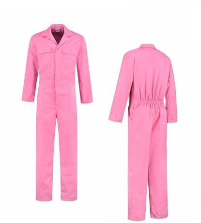 Overall Kombi pink rosa Größen 44-66 Arbeitsoverall, Arbeitsanzug, Werkstatt, Karneval, Fasching (52)