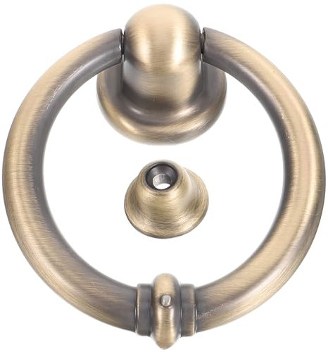 HOMSFOU Aldaba De Puerta Exterior De Aleación De Zinc Engrosada Aldaba De Seguridad Para Puerta De Casa Diseño Compacto y Ergonómico Base Lisa Antideslizante Uso Doméstico y Hotelero