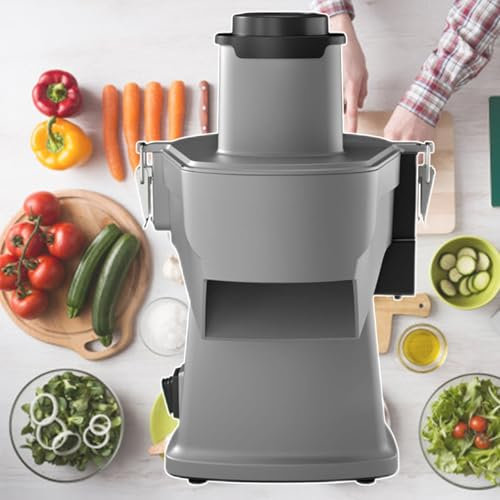 JSTDDP Cortadora y cortadora de Cubos automática Multifuncional, Cortador de Papas Fritas eléctrico, trituradora de cebollas, cortadora de Papas (110v)