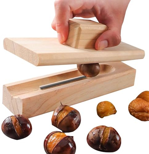 Taglia Castagne | Apri Castagne In Legno | Schiaccianoci Multifunzionale |Sbucciatura Senza Sforzo,facile Da Pulire,efficiente E Che Fa Risparmiare Manodopera, Per L'uso Domestico E All'aperto
