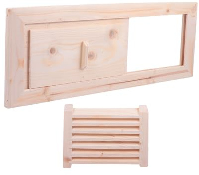 Toddmomy Persianas Para Sauna Ventilación De Sauna De Madera Resistente Rejilla Deslizante Para Sala De Vapor Uso Prolongado