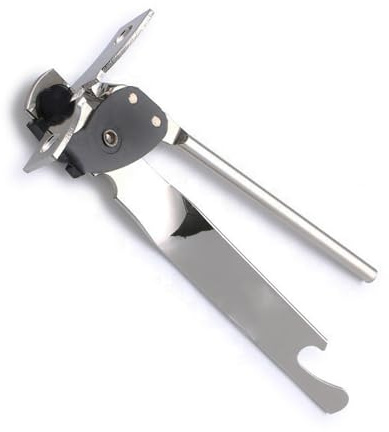 Butterfly Can Opener,Stainless Steel Can Tin Openers,Safety Comfort Silver