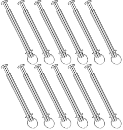 Hemobllo Kit de Pasadores Plegables para Abanicos de Mano 25mm, 12 Piezas de Remaches y Tuercas de Fijación, Accesorios para Abanicos Hechos a Mano y Bricolaje en Manualidades