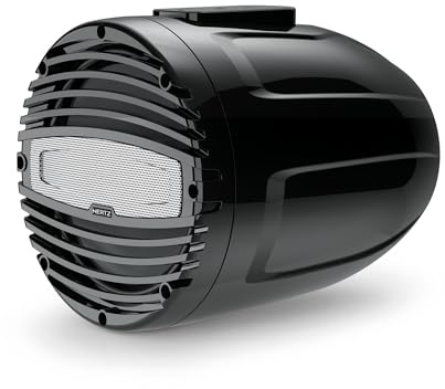 HERTZ 200W 8 HTX 8 M-FL-C RGB LED IP65 Marine Tower Speaker - Nero