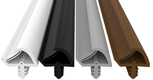 Dikara Türdichtung Braun 5m - 3mm Nutbreite / 7mm Nuttiefe / 12mm Falz - Antidehnungsfaden Haustürdichtung Türanschlagdichtung