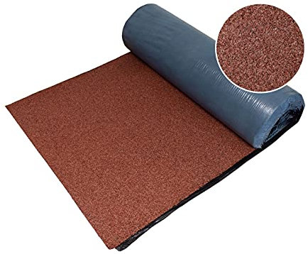 Onduline – KSK Gartenhausbahn Dachpappe kalt selbstklebend rot 5x0,5m Rolle – Bitumenbahn-Dachfolie für Gartenhaus, Carport & Garage – Dachbahn für Dachabdichtung UV-sicher, reißfest & wasserdicht