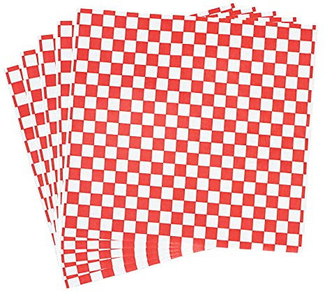 Käsepapier Wachspapier, 100 Blatt Brotpapier Wasserdicht und Öl Nicht Klebrig Antihaftpapier für Lebensmittel Wrap Papier BBQ Hamburger Sandwiches Pommes Butter Käse