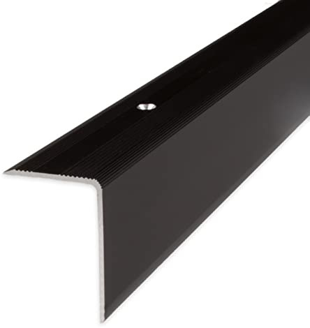 PROVISTON | Treppenkante | Aluminium | Bronze Dunkel | Breite 30 mm | Höhe 42 mm | Länge 2700 mm | Gebohrt | Treppenkantenprofil | Treppenwinkel | Winkelprofil | Kombiwinkel | 1 Stück