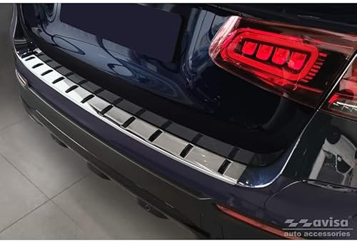 Avisa Edelstahl Heckstoßstangenschutz kompatibel mit Mercedes GLC (X253) 2015-2019 & Facelift 2019- 'STRONG EDITION', Silber | kompatibel mit Mercedes GLC (X253) 2015-2019 & Facelift 2019- - Silber