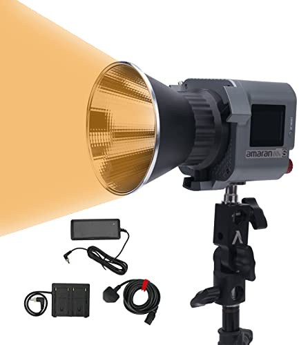 Aputure Amaran 60x S COB LED Video Light 65W Bi-color 2700K-6500K Bowens Mount LED Continuous Lighting with Lighting FX APP Control