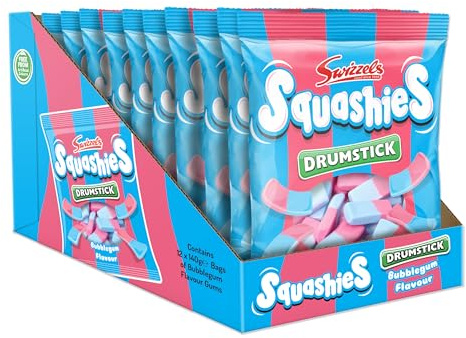 Swizzels Squashies Sweets - Bubblegum Flavour - Multipack (12 x 140g)