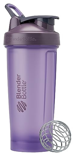 BlenderBottle Classic V2 Shaker-Flasche, perfekt für Protein-Shakes und Pre-Workout, 828 ml, Vollfarbe Violett