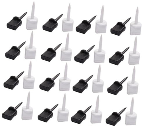 Supvox 30stücke Bogenschieß-nägel Aus Nylon Feste Ziel-Papier-nadeln Schwarz-weiß Gemischt Outdoor Geeignet Bogenschießzubehör Für Zielscheiben Langlebig Und Praktisch