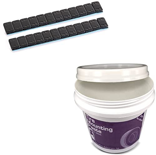 Set: Masses d'équilibrage 2 pièces 12x5g + Pâte de Montage 3kg