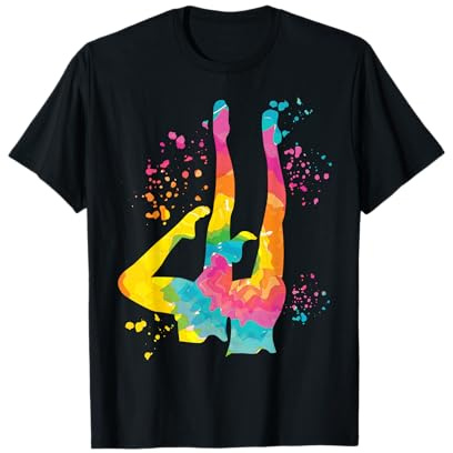 Artistic Swimming Synchro Swim Team Natation synchronisée Colorsplash Team Artistic Swim T-Shirt Multicolore S Unisex Adulte Coupe classique Manche à double couture et ourlet à la base