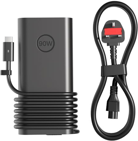 90W USB C Charger Fit for Dell Latitude 7390 7275 7285 7370 7380 7480 5175 5179 5411 5421 5431 5511 5521 5531 5280 5480 Inspiron 14 16 7420 7430 7440 7630 7640 2in1 XPS 9360 9365 9370 LA90PM170 Laptop