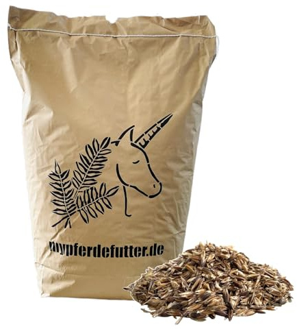 mypferdefutter Schwarzhafer frisch gequetscht - 13,5 kg - von bayrischen Feldern - 100% Natur PUR ohne Zusätze und Melasse - gereinigt und frisch verarbeitet