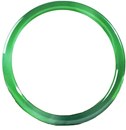 QUSYZD Jade-Armreif für Damen, traditionelles chinesisches Feng-Shui-Jadeit-Armband, dünnes rundes Armband aus natürlichem grünem Chalcedon-Achat, 54–64 mm, 62 mm, Jade