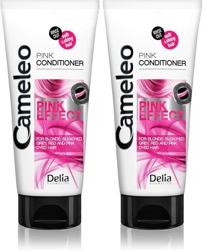 Cameleo – Balsamo Pink Effect con estratto di semi di pompelmo per capelli biondi, decolorati, rossi e rosa - Capelli morbidi e lucenti con riflessi rosa - senza parabeni, sale - 200 ml