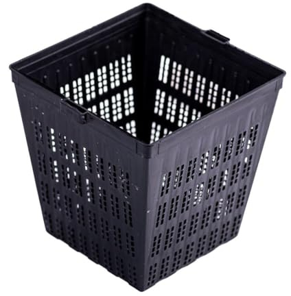 Thompson & Morgan Aquatics 9cm Square Planting Basket for Aquatic Plants - Perfect for Pond & Water Garden, 9cm Pot