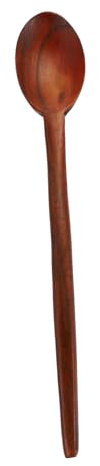 LIFKOME Cuchara de Madera de Yuca Cucharón de Sopa de Madera Mango Largo Utensilio de Cocina Resistente para Hogar y Restaurantes 1 Pieza