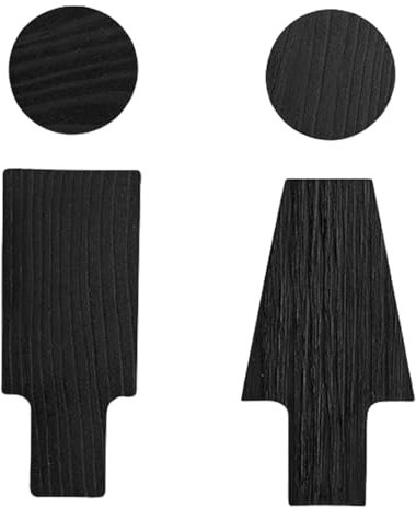 Pocoiau Herren Und Frauen Toilettenschilder Set Toilettenschild Holz Badezimmertür Schilde Für Geschäftliche Waschraum Toilettenschild