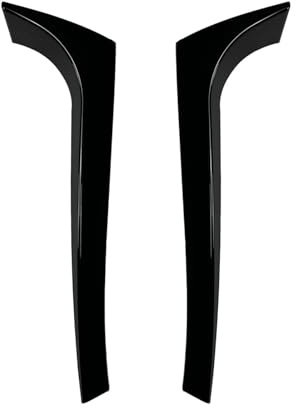Hinten Fenster Seite Spoiler Flügel Für VW Für Golf 5 Für Gti Für R32 Fließheck 2005-2009 2 Stücke Auto Hinten Seite Spoiler Trim Flügel Schwanz Fenster Deckel Heckspoiler(Glossy Black)